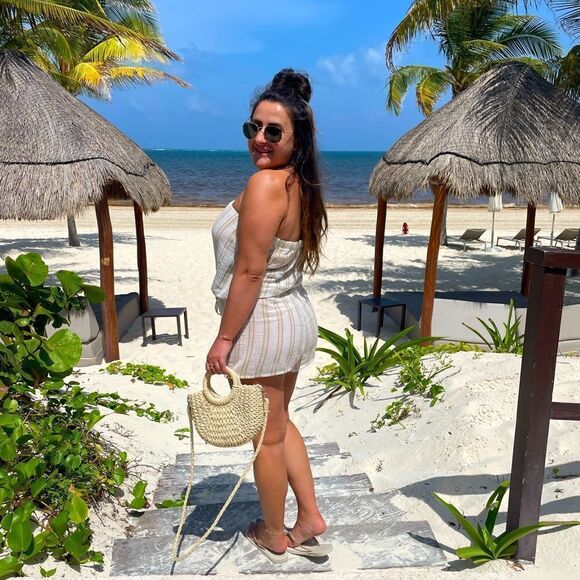 Striped  romper - Picture 3 of 5